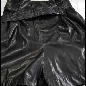 Zara leather shorts new with tags size medium